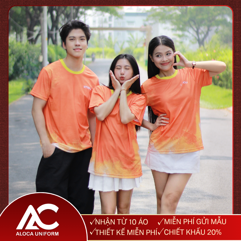 Đồng Phục Áo Thun Cổ Tròn In 3D - Imou