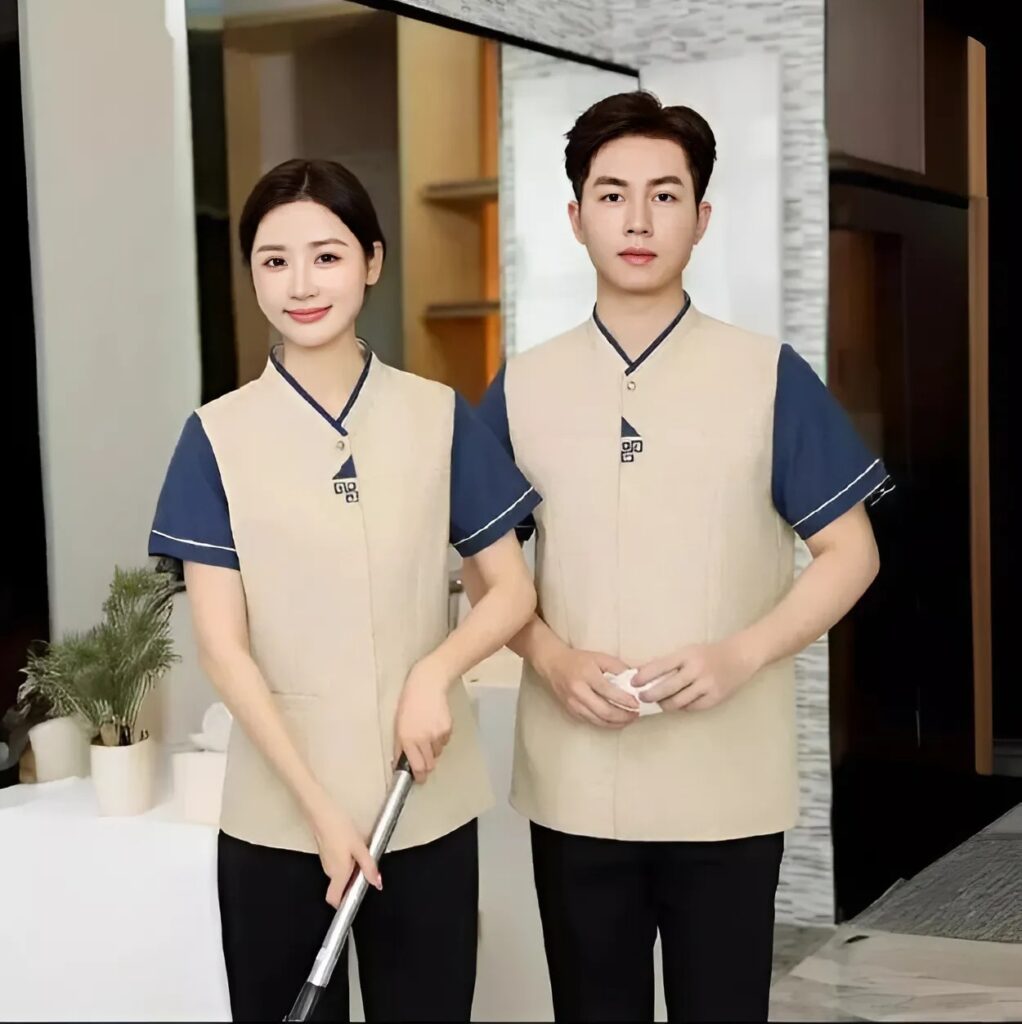 Đồng Phục Nhân Viên Phục Vụ Nhà Hàng, Khách Sạn, Resort MS002