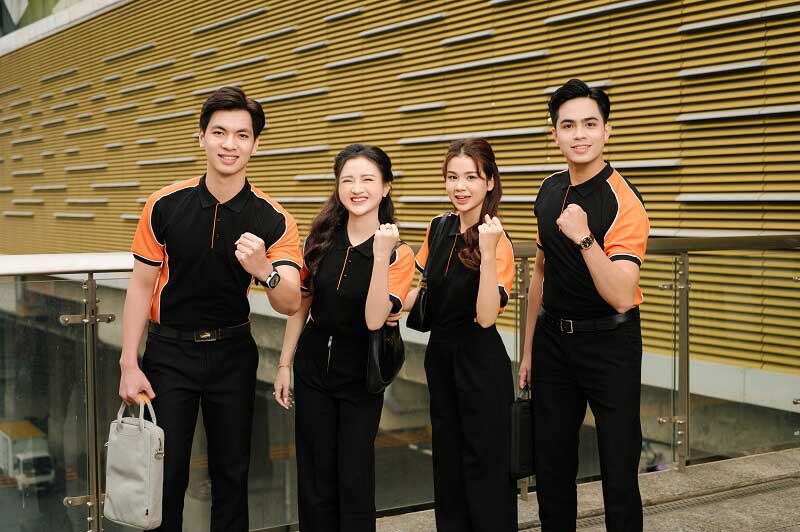 may đồng phục