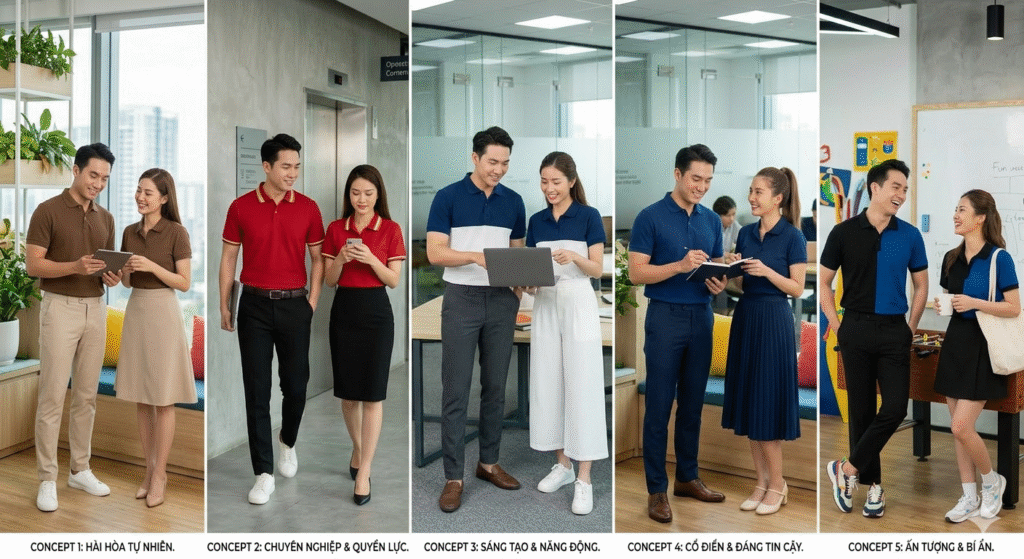 Đồng phục doanh nghiệp thiết kế theo yêu cầu
