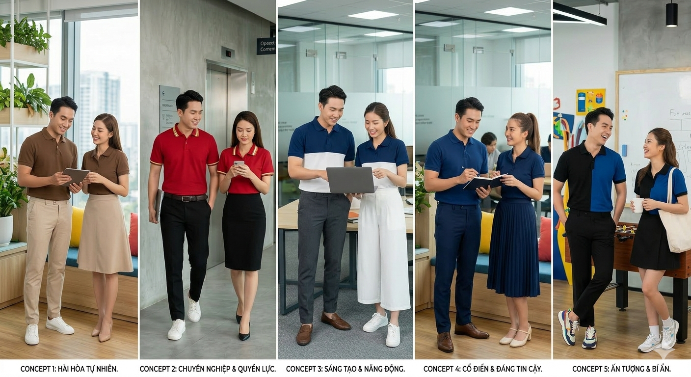 Đồng phục doanh nghiệp thiết kế theo yêu cầu
