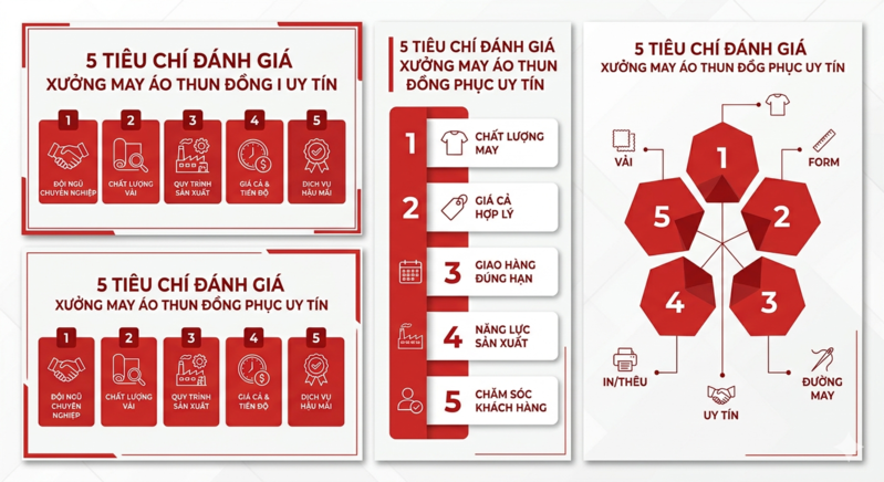 5 tiêu chí đánh giá xưởng may đồng phục uy tín